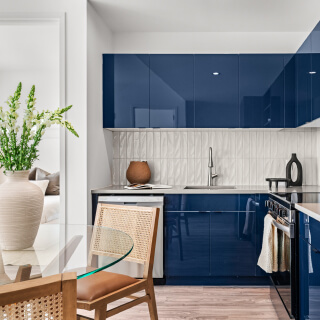 Modern apartment interior at Hillside Tower Jamaica NY